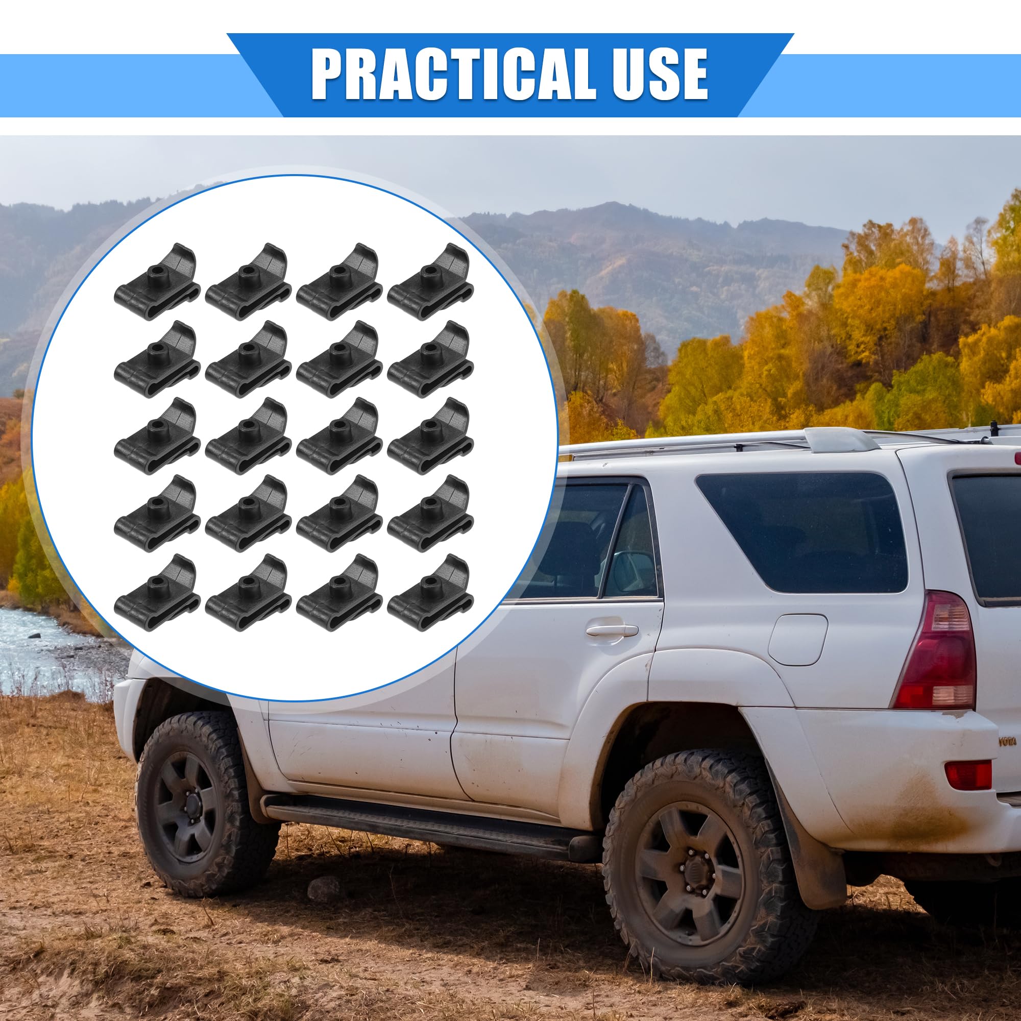 Doublure D'arche En Plastique Et Clip De Bord De Pare-chocs, Toyota 90