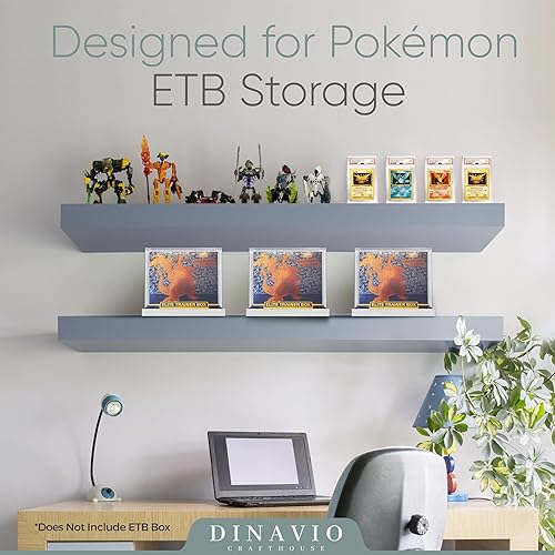Miniatura 6 de Elite Trainer - Caja de acrílico para exhibición, estuche de Pokémon para ETB, tarjetas no incluidas, caja magnética acrílica de alta calidad con