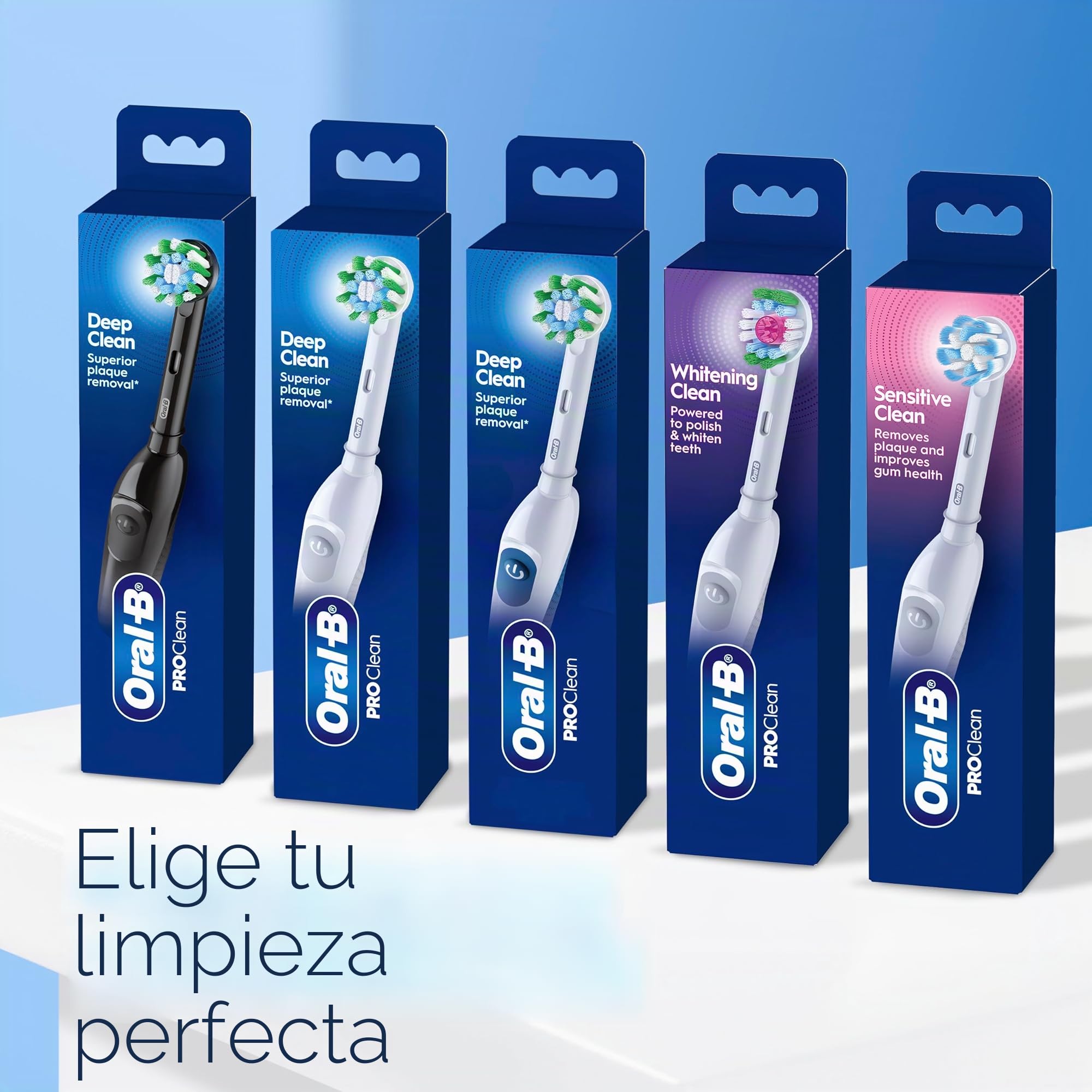 Oral-B Pro 100 CrossAction - Cepillo de dientes (funciona con pilas, 1 unidad), color negro