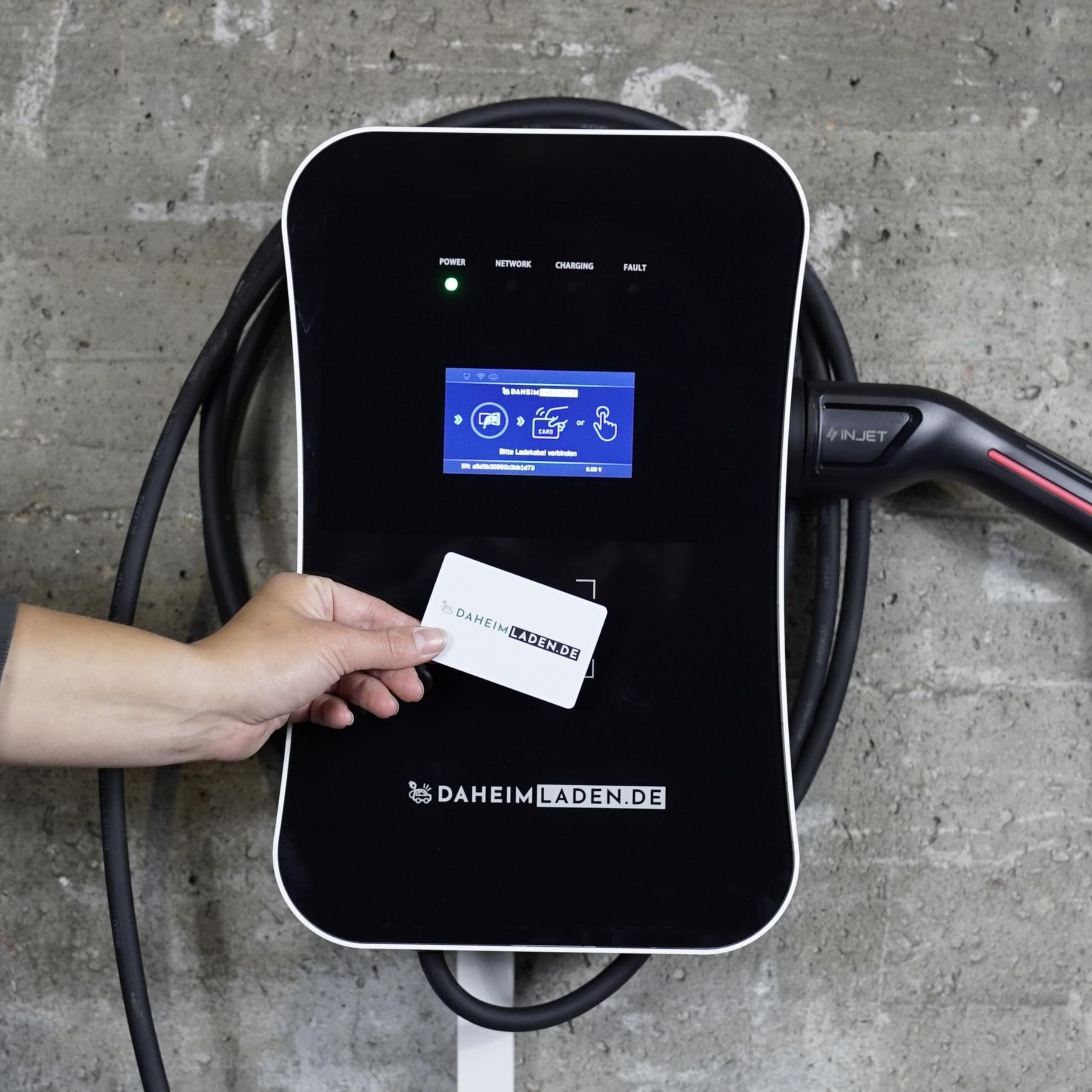 DAHEIM LADEN.DE Smart PRO Wallbox 11kW mit 5m Ladekabel, mit App, PV-Überschussladen, Lastmanagement, RFID, 14a