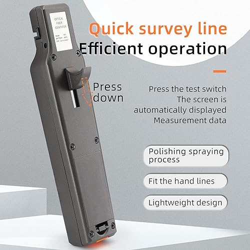 Miniatura 4 de Identificador de fibra óptica + VFL + luz LED OFI Detector de fibra viva 900-1650nm Identificador de cable de fibra SM y MM