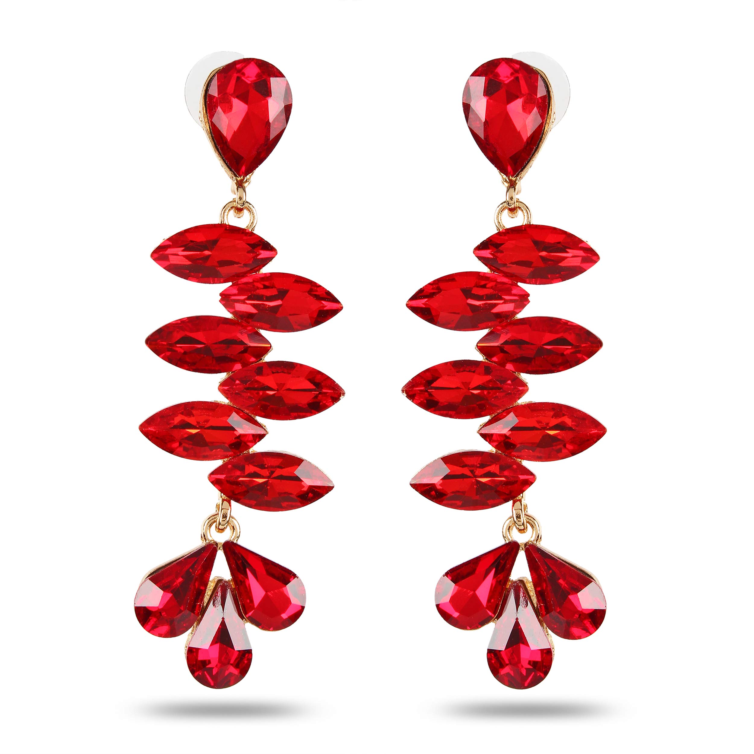 YouBella Jewellery Earings Crystal Drop Earrings for Girls and Women (Red) (B07YV9X69K) Amazon Price History, Amazon Price Tracker