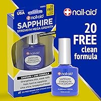 Vista 4 de Nail-Aid Fortalecedor de zafiro y tratamiento de crecimiento Mega - Transparente, 0.55 onzas líquidas