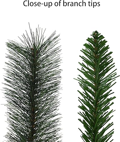 Miniatura 6 de Puleo International Árbol de Navidad artificial preiluminado de 2 pies con 35 luces en base dorada, verde