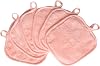 Makeup Remover Cloths for Face, Eye, Lips - Reusable Makeup Remover Pads Soft Microfiber Facial Cleansing Cloths 5 x 5 inch 6 Pack (Coral)