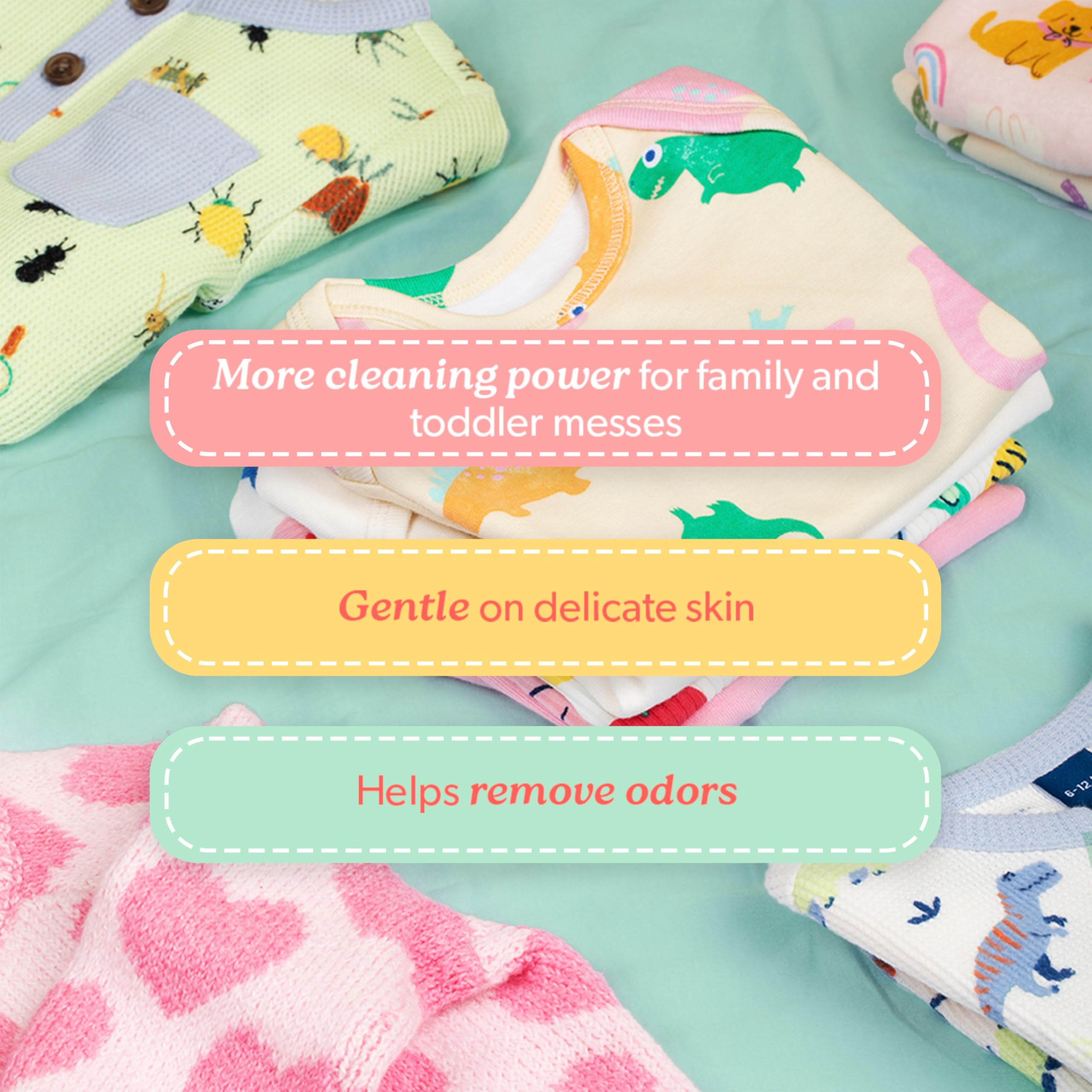 Dreft Stage 2 Active Baby Detersivo liquido per bucato, aiuta a rimuovere il 99% delle macchie di alimenti per bambini, ipoallergenico, 114 carichi
