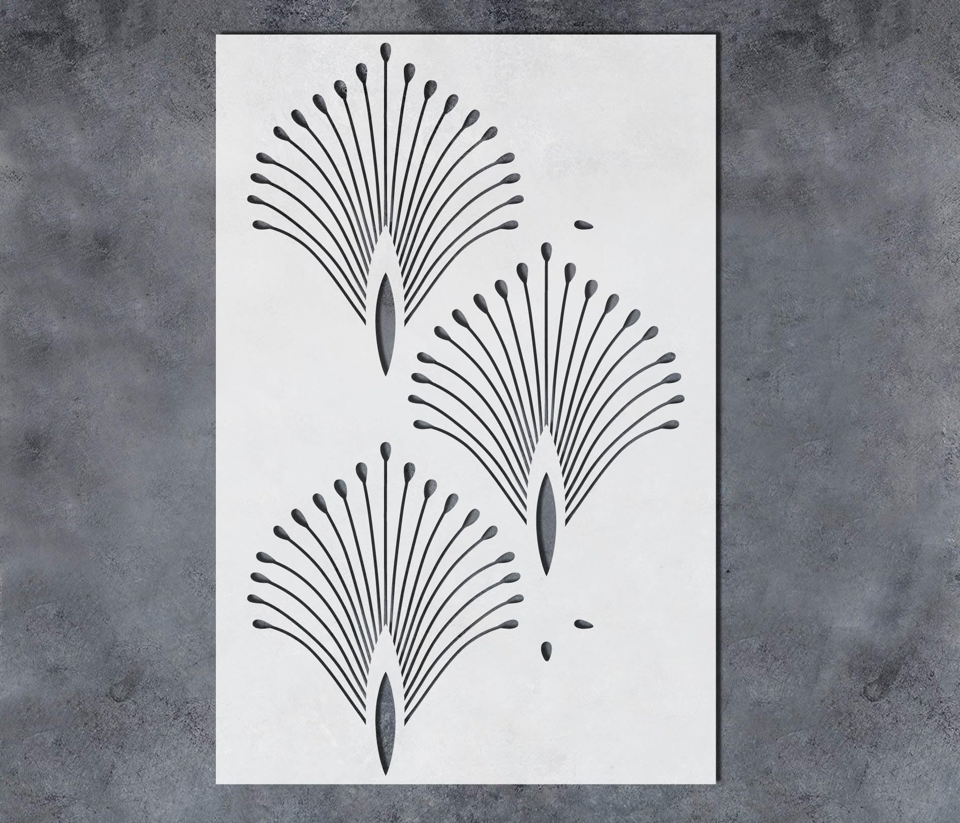 GSS Designs Large Palm Wall Stencil 16x24Inch Art Wall Stencil for Painting Reusable Wall Pattern Stencil Floral Stencils for Walls (B0C7G7PX43) Amazon Price History, Amazon Price Tracker