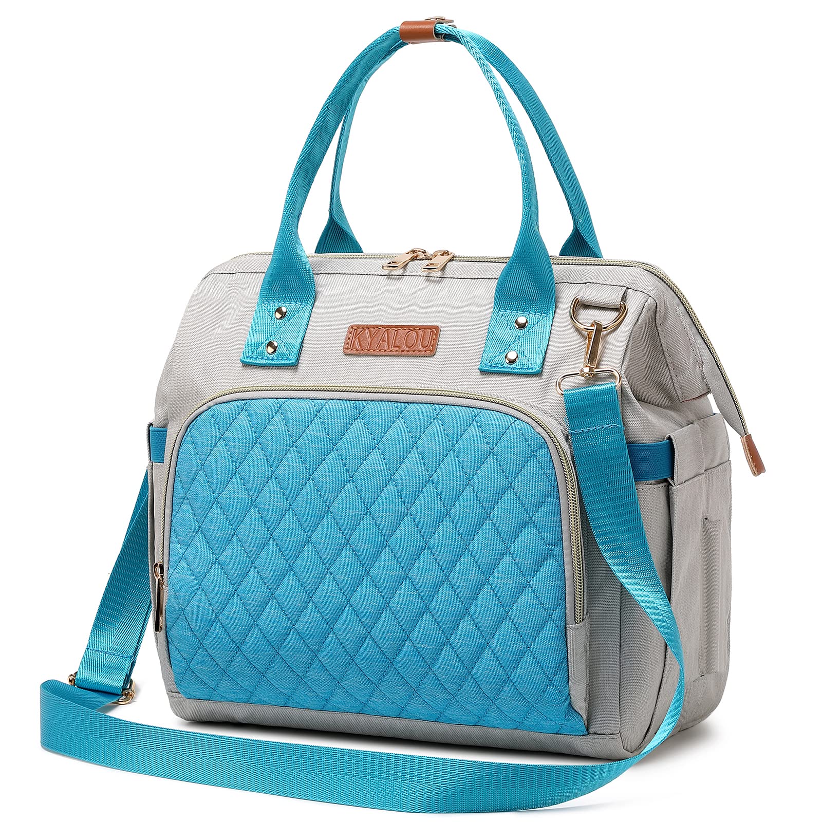 KYALOU Small Diaper Bag, Mini Baby Backpack for Mom, Multi-function Waterproof Travel Tote for Booys and Giirls (Blue)