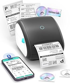 BORN4SHIP Bluetooth Shipping Label Printer,Thermal Label Printer 4x6,Thermal Printer for Shipping Packages Small Business,...