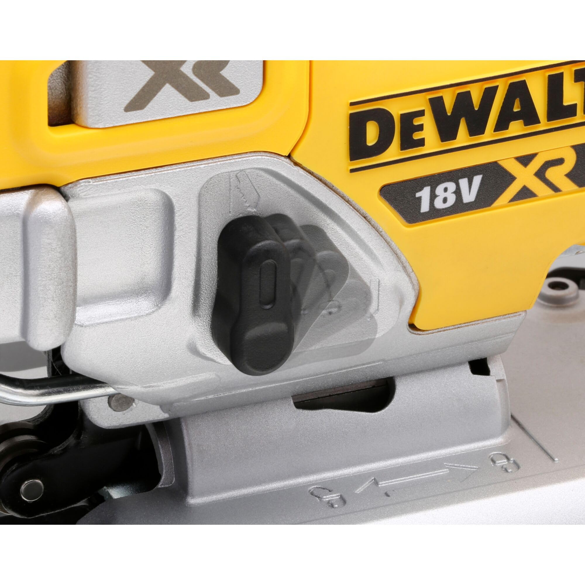DeWalt DCS334NT-XJ DCS334NT-XJ-Sierra de Calar sin escobillas XR 18V sin cargador/batería con maletín TSTAK II, Negro Y Amarillo