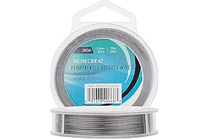 BENECREAT 7 Strands Stainless Steel Bead String Wire