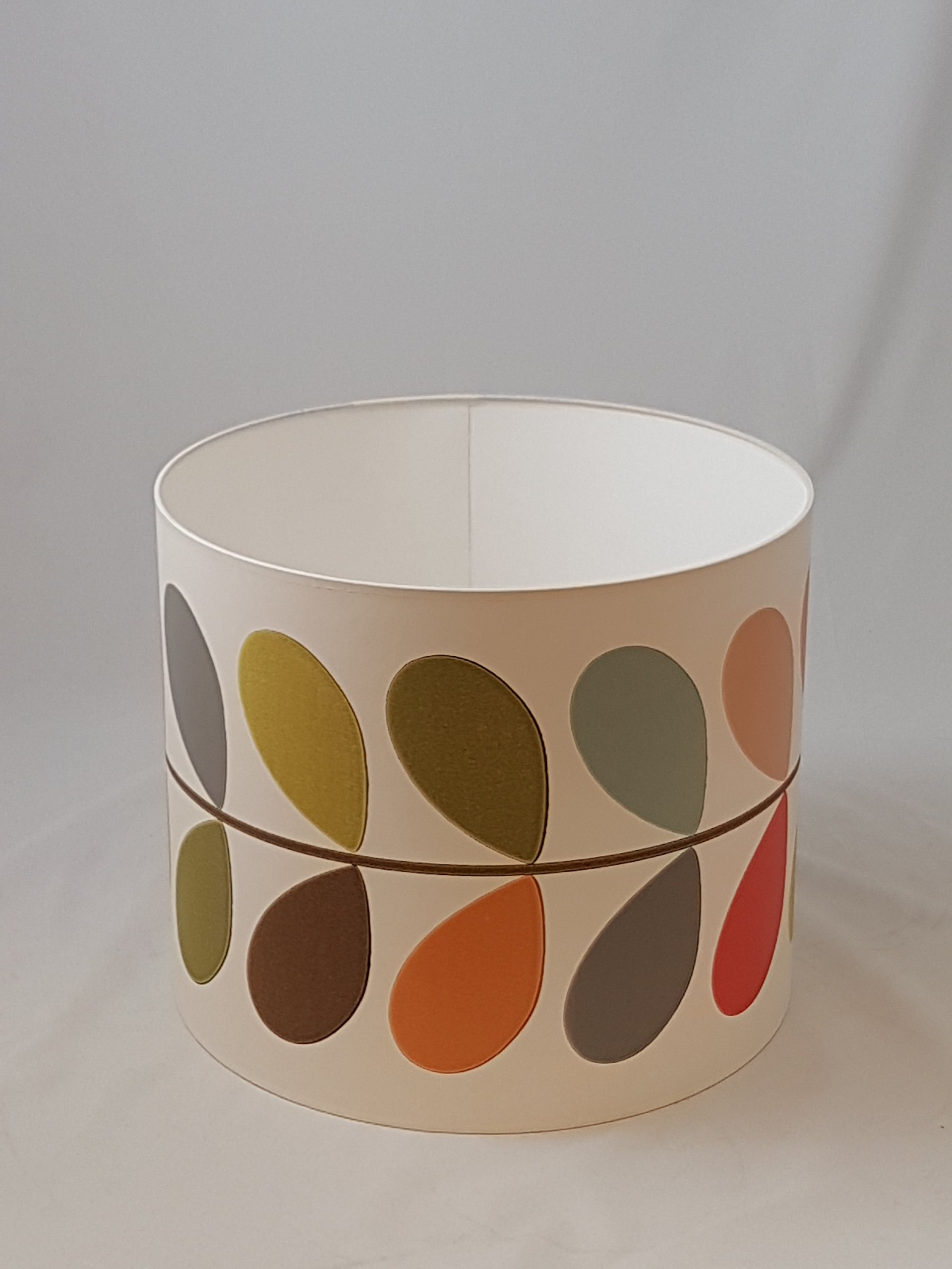 Buy 19" Lampshade Handmade in UK Orla Kiely Multi Stem Wallpaper