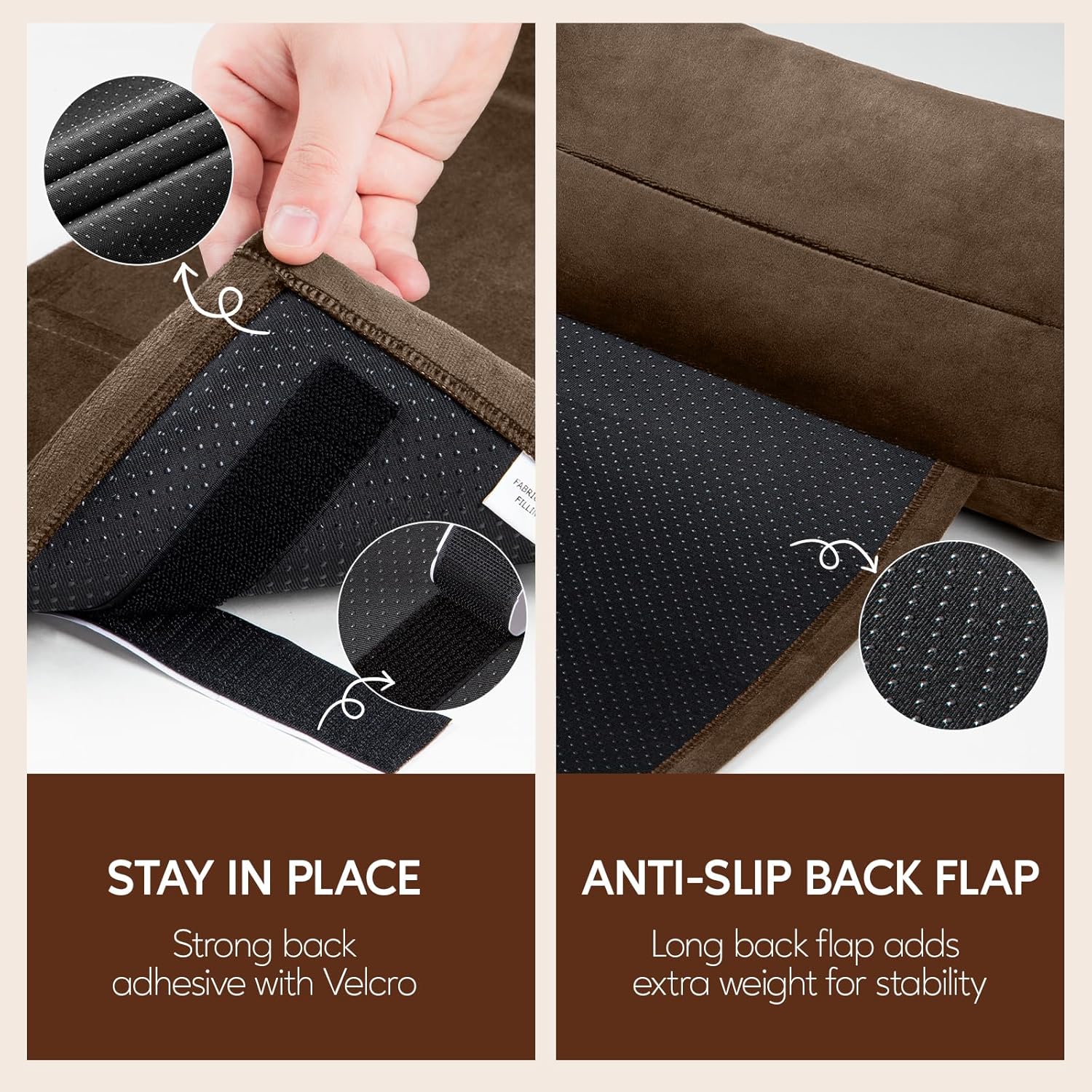 Neck Pillow for Recliner Chair, 14" Adjustable Recliner Pillow for Headrest, Soft Velvet Non-Slip Head Pillow for Recliner, Couch, Chair, Sofa - Image 5