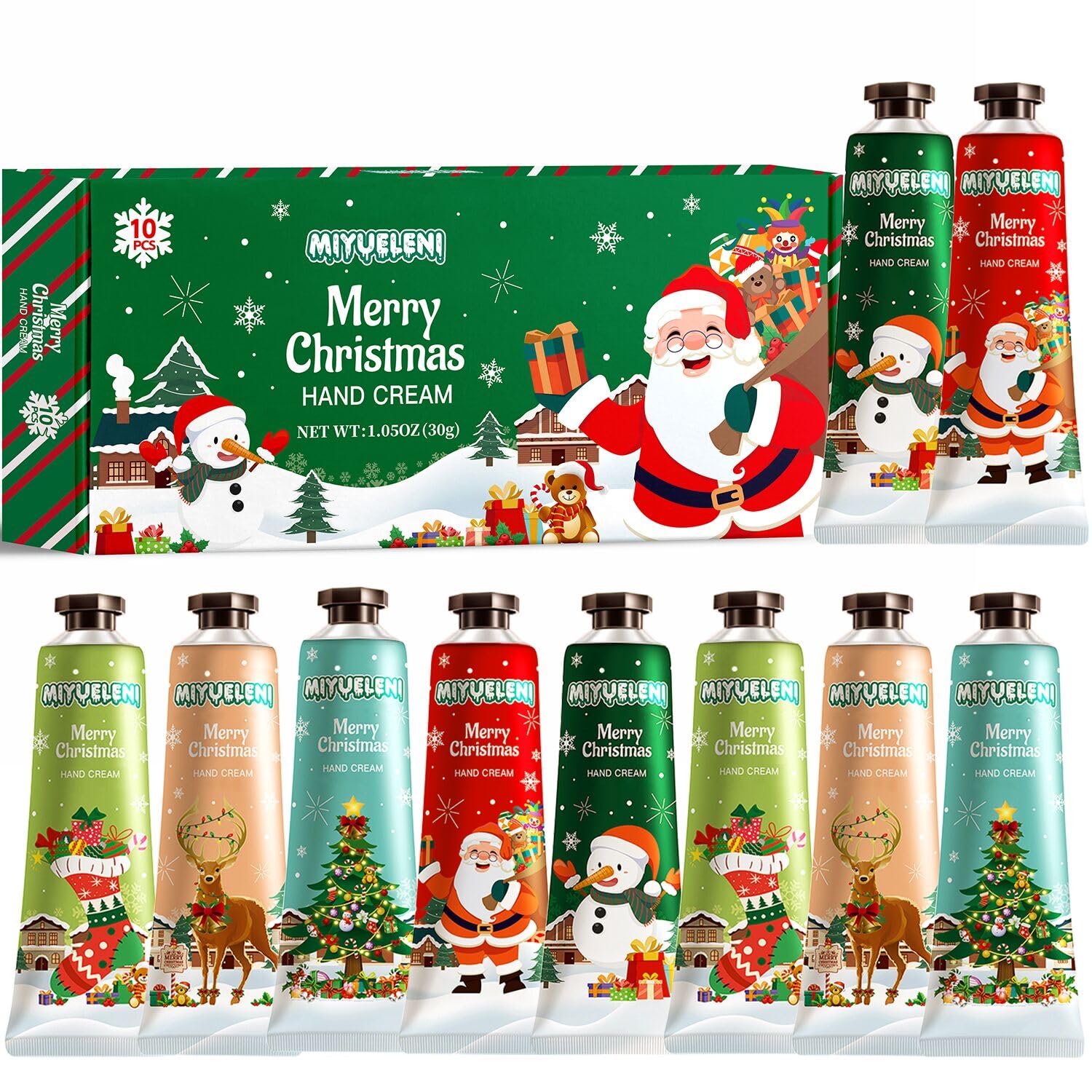 Amazon.com : MIYUELENI 10 Pack Christmas Hand Lotion Gifts Set