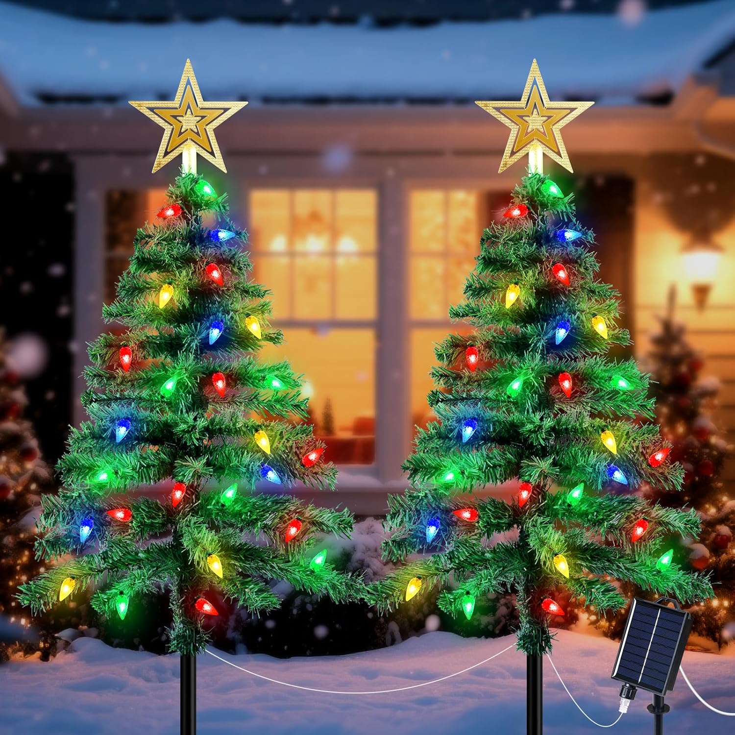 luci di natale esterne solari