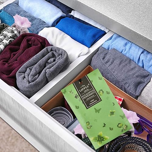 Miniatura 3 de 14 paquetes de bolsas perfumadas de eucalipto y menta para cajones y armarios de larga duración