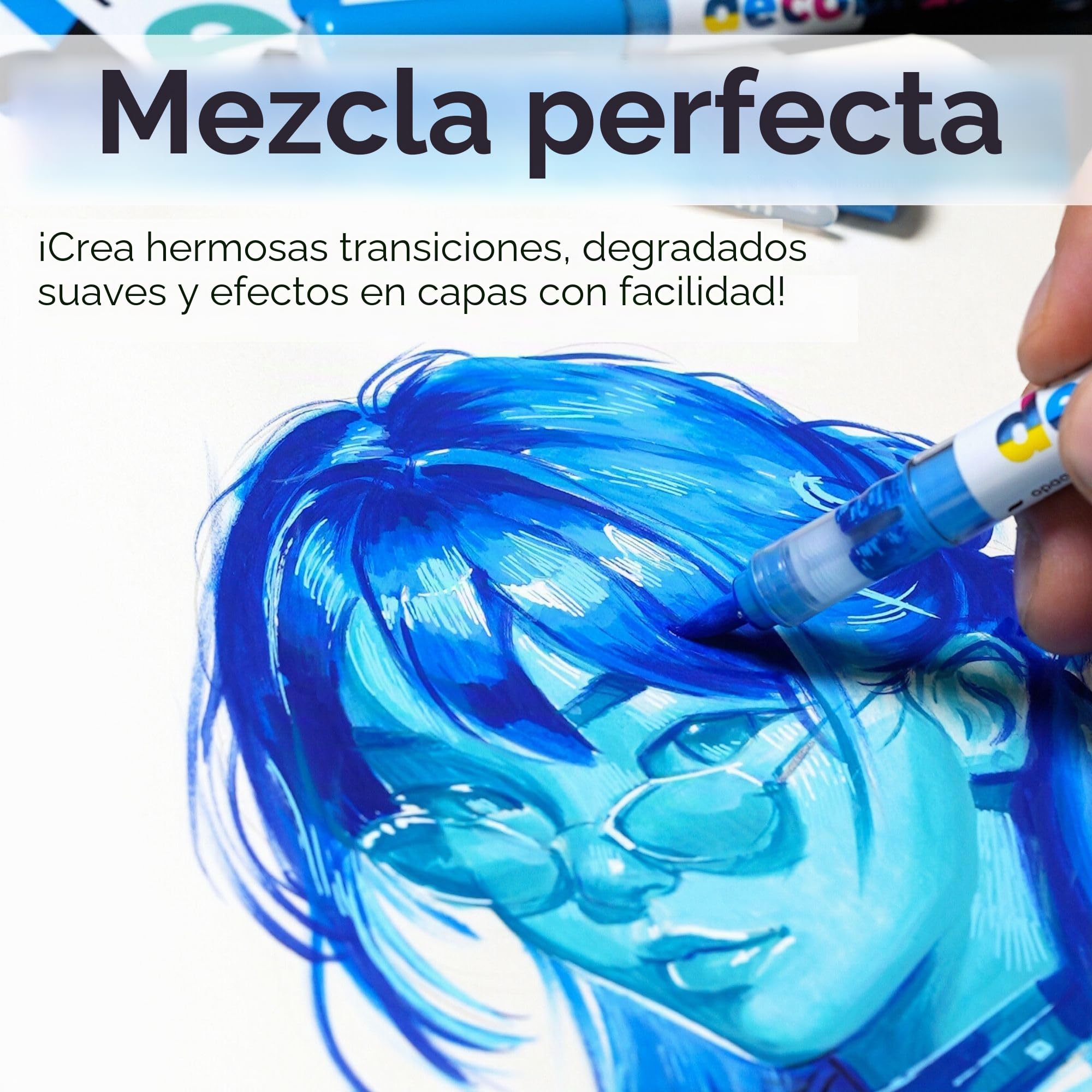 Karin Juego de 36 piezas de diseño de pigmentos para decobrush (color: básico, pasión, violetazul)