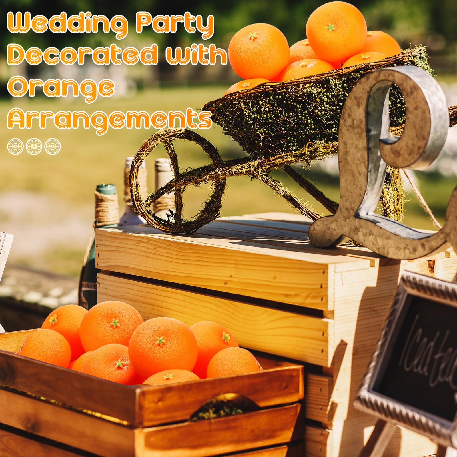 WinnerWhy Künstliche Orangen, künstliche Orangen, künstliche Früchte zur Dekoration, 7,6 cm, lebensechte Mini-Früchte für Schalen, Dekoration, Tischdekoration, Zuhause, Küche, Party-Dekoration,