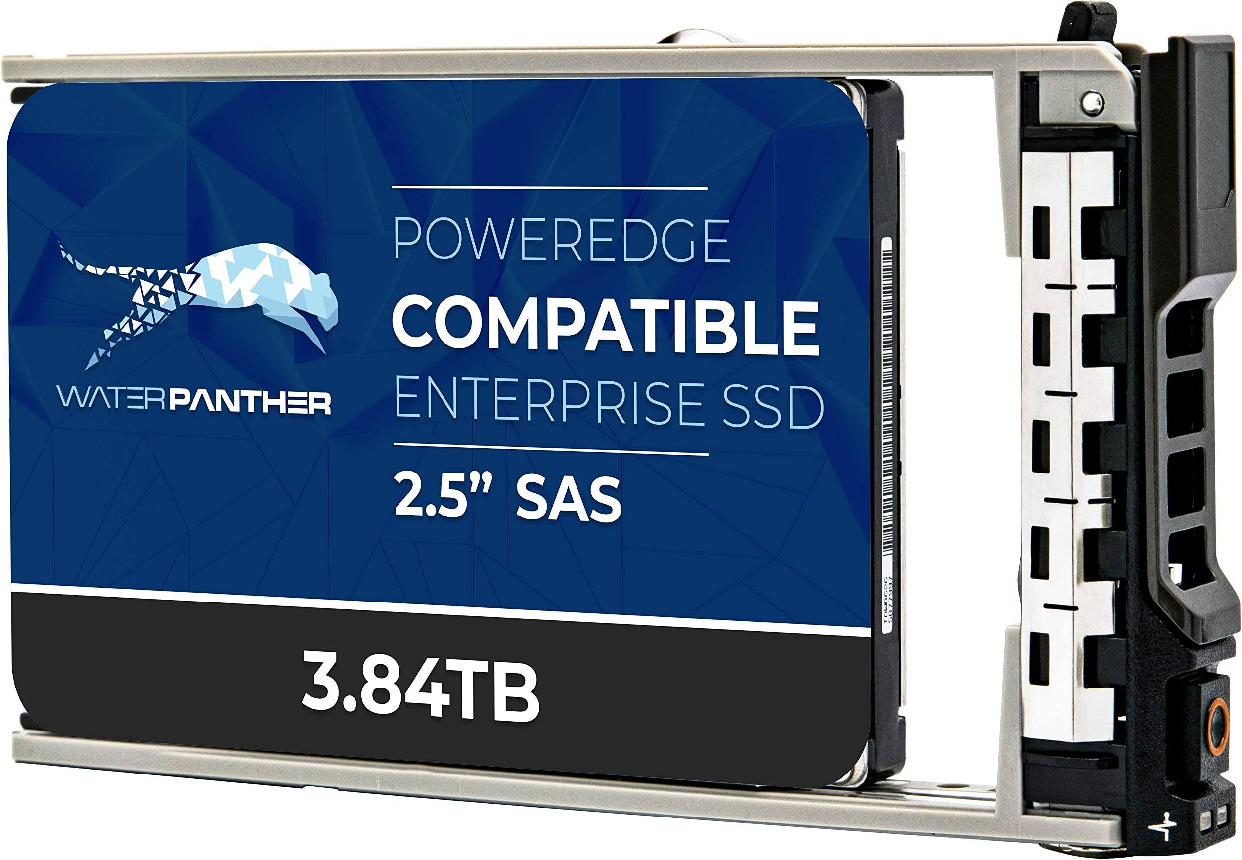 Water Panther 3.84TB SAS 12Gb/s 2.5" SSD for Dell PowerEdge Servers | Enterprise Solid State Drive in 13G Tray