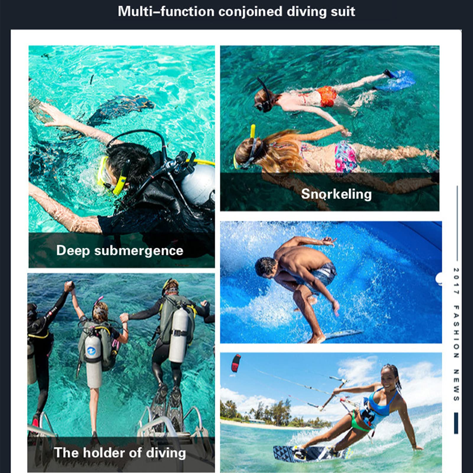 Gilet de Plongée en Néoprène 2mm pour Femme Homme, Protection Solaire UPF50+, sans Manches pour Plongée Surf Natation Snorkeling