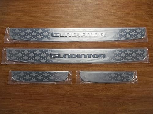 Protectores de umbral de puerta de acero inoxidable para Jeep Gladiator Mopar OEM