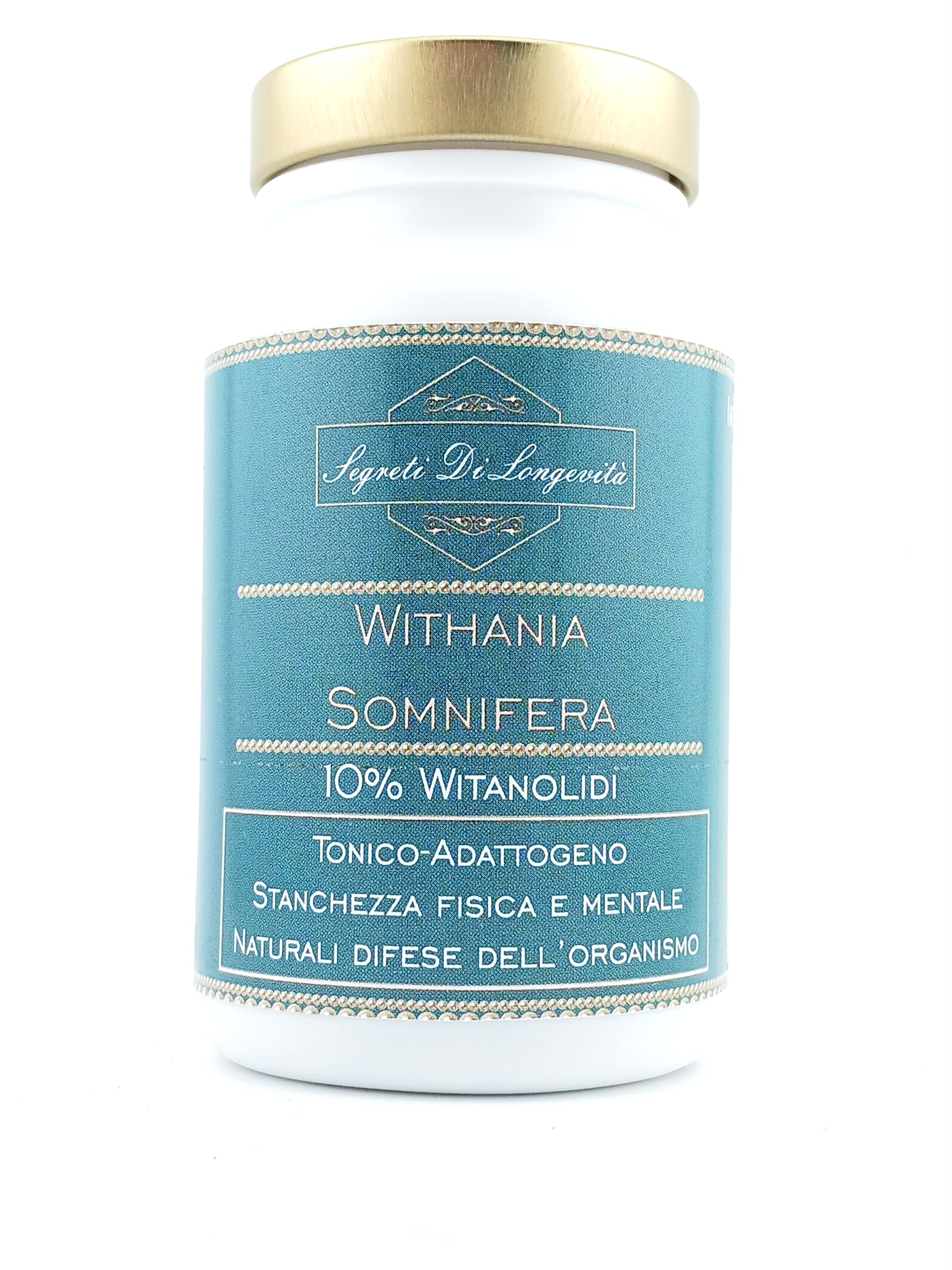 Withania somnifera Ashwagandha 10% Witanolidi NO ADDITIVI 90 capsule 550mg TONICO ADATTOGENO STANCHEZZA FISICA E MENTALE NATURALI DIFESE DELL'ORGANISMO