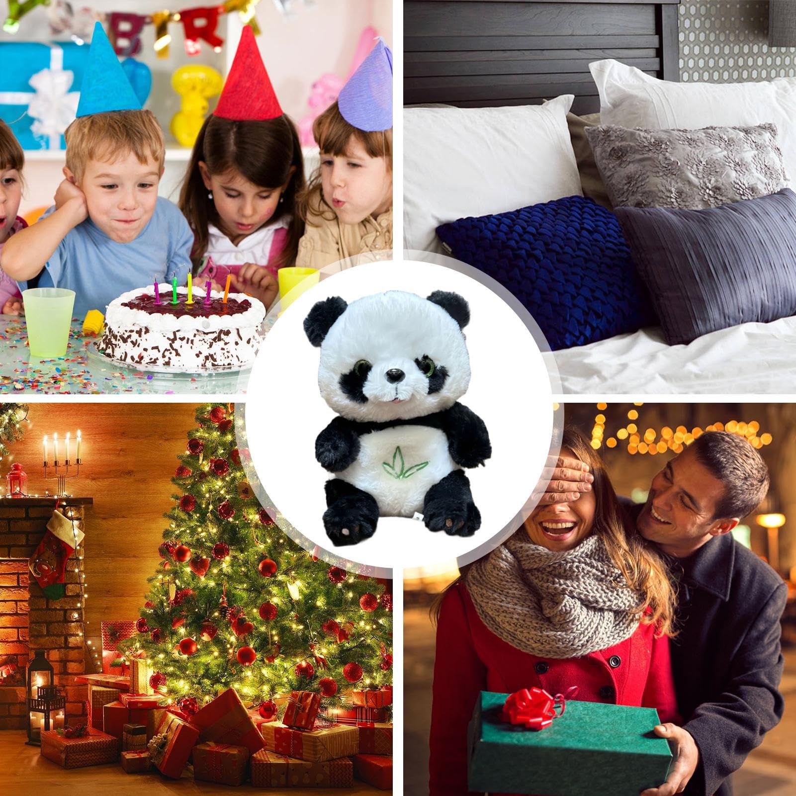 Panda Respirant – Peluche Apaisante Avec Lumières Et Musique – Sommeil Zen Pour Enfants, Cadeau Idéal