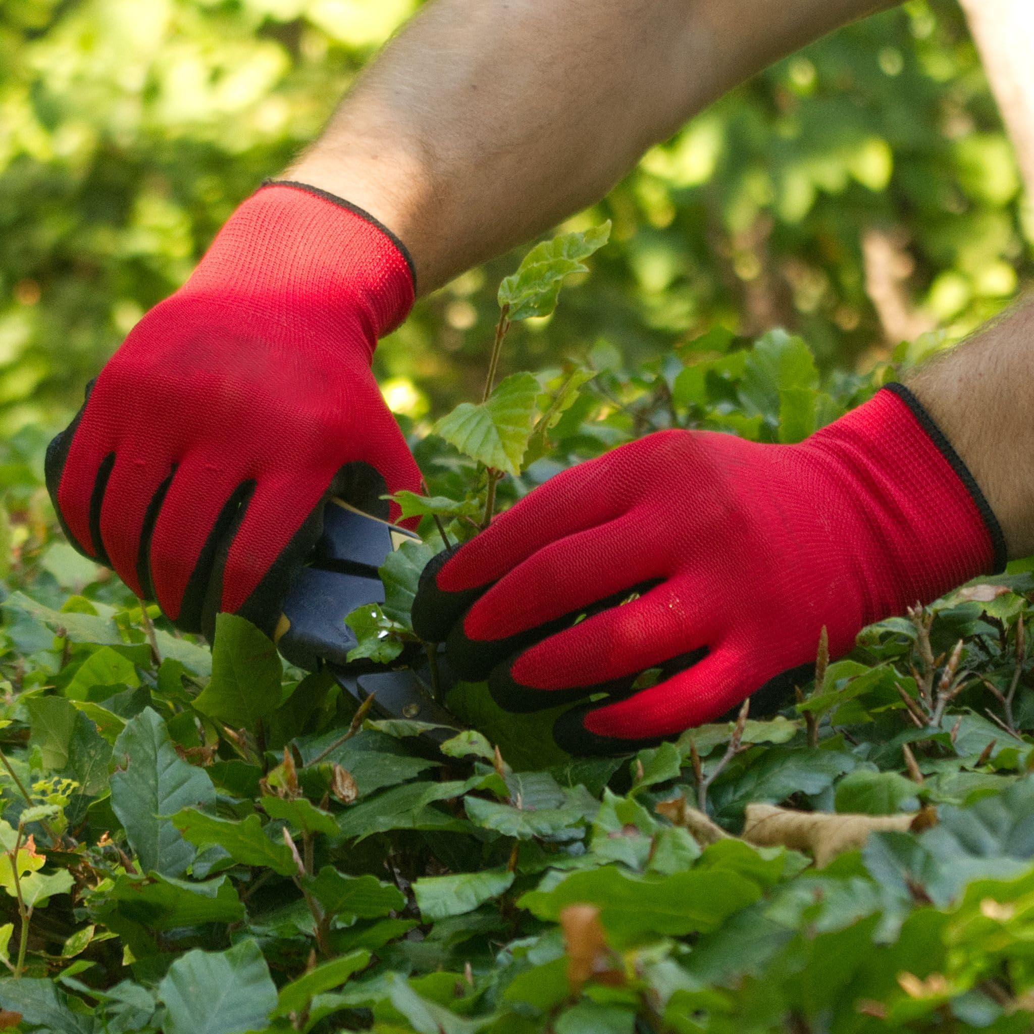 Trevendo Guantes de trabajo - guantes de montaje sólidos con revestimiento de látex, talla 9, 60 pares