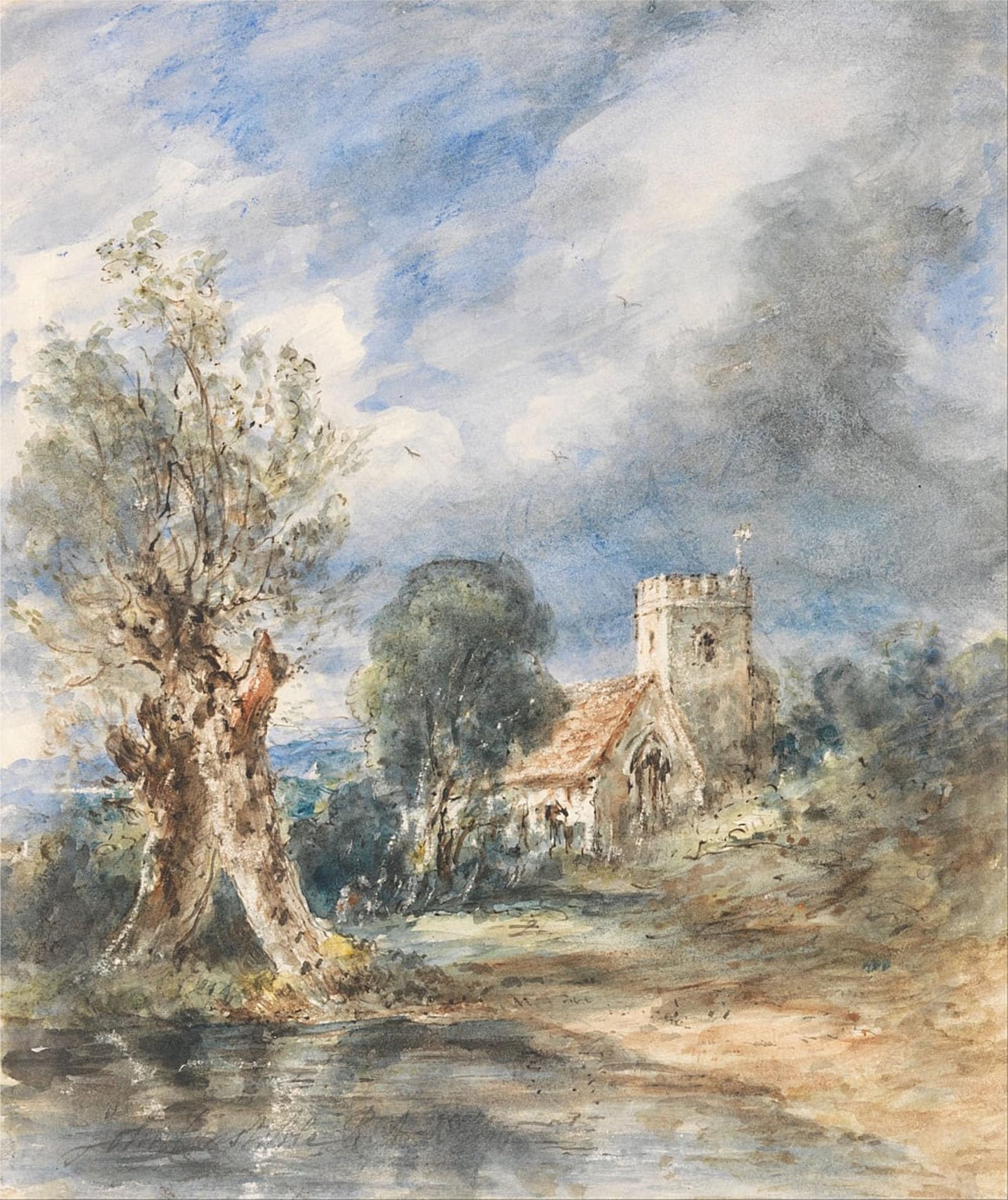 Tableaux Graffiti Art Mural pour Salon Moderne Constable Église de Stoke Poges