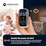 Motorola Nursery PIP15 Moniteur Audio Baby, Chambre Double HD Moniteur pour nourrissons avec lumière du jour, 1500 Ft. Range, conversation à deux voies, comprend l'unité parentale, 2 Moniteurs