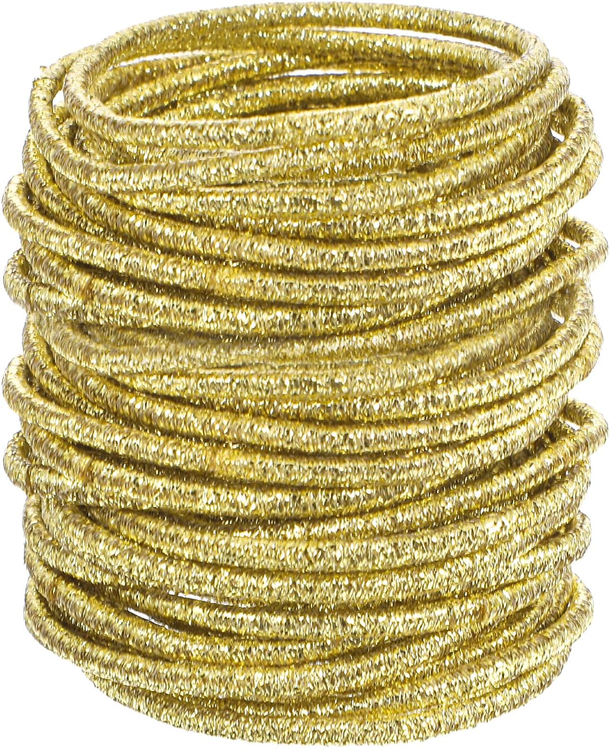100 szt Małe złote opaski do włosów, błyszczące, cienkie, elastyczne opaski do włosów, gumki, 3 mm, mini liny, gumowe, elastyczne, kucyk, akcesoria dla kobiet