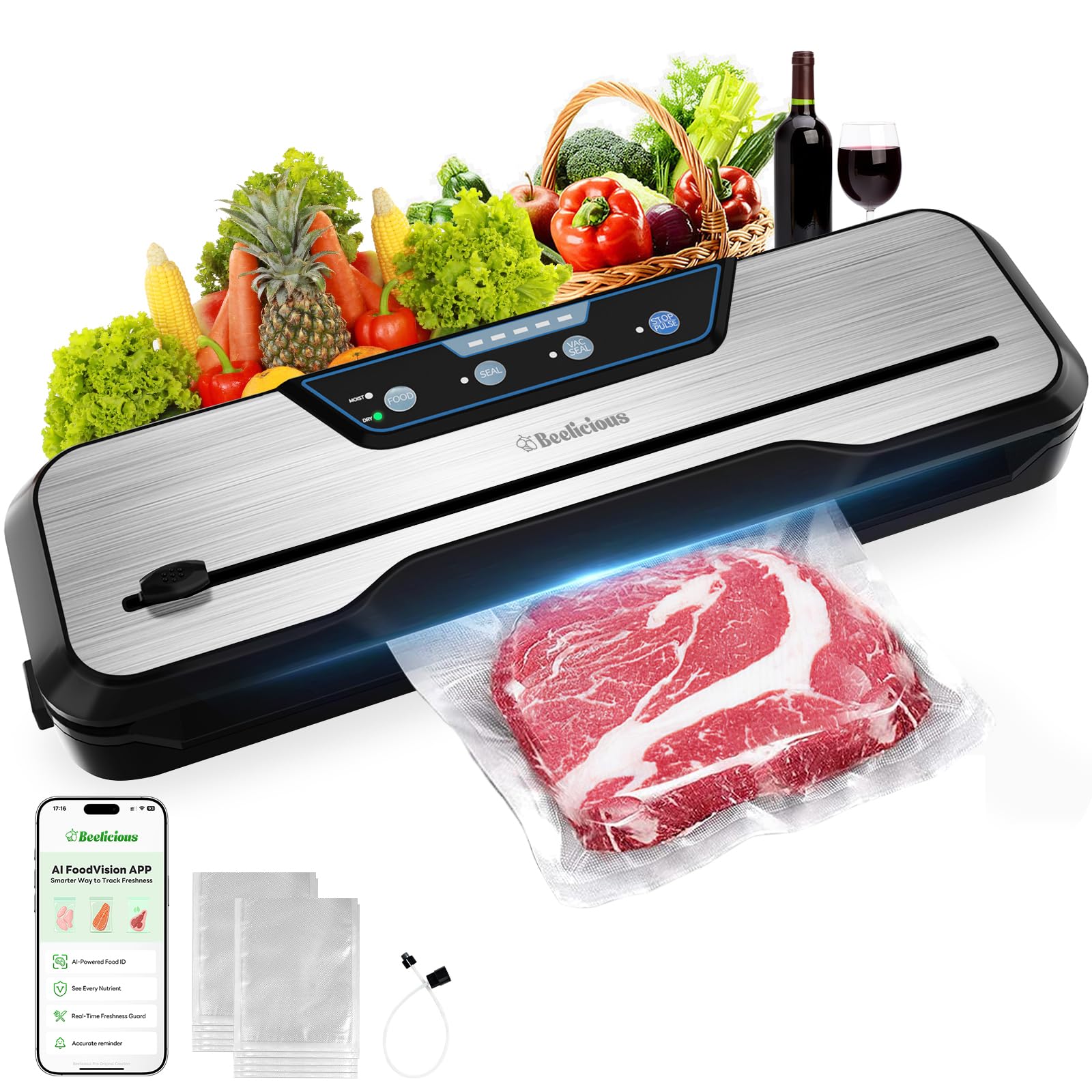Beelicious 8-in-1 Vacuum Sealer Machine