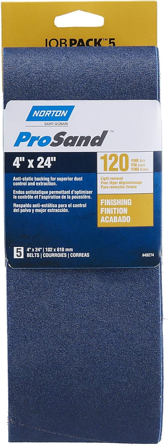 SAND BELT 4X24" 120G 5PC