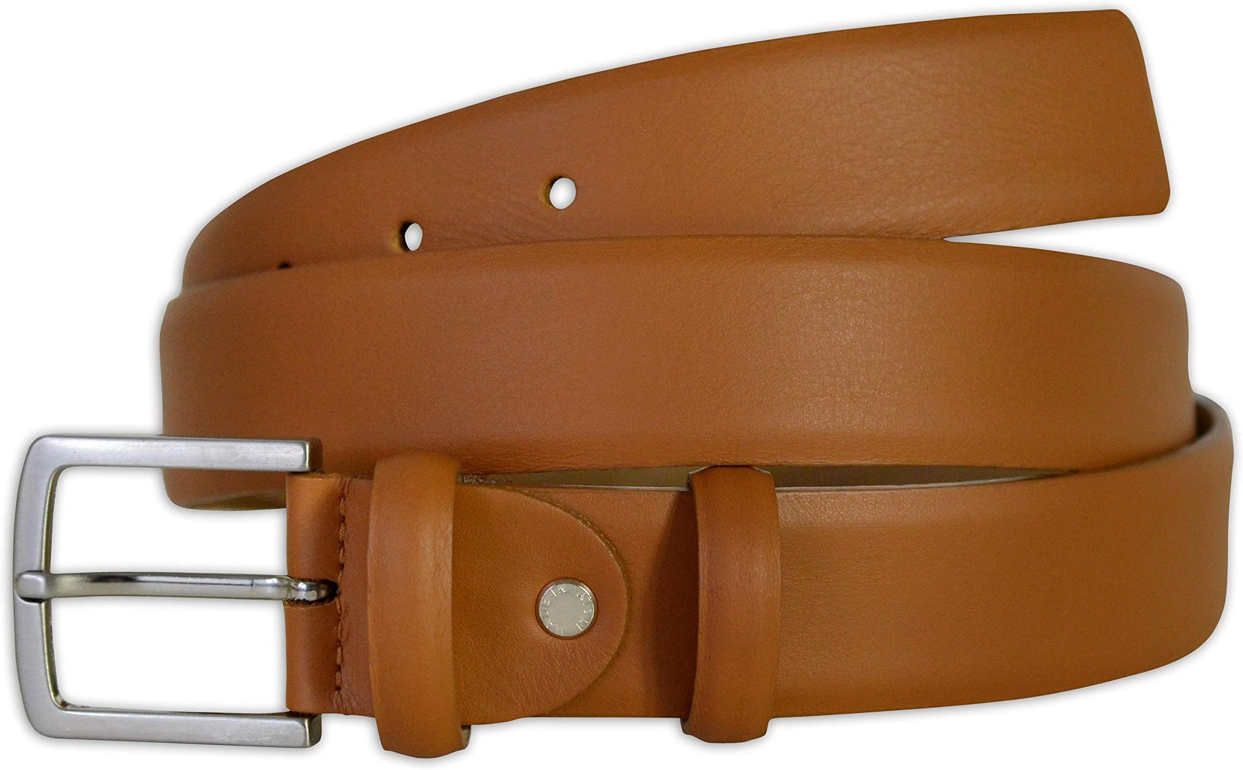 PASQUALE CUTARELLI Mens Plain Smooth Italian Leather Belt