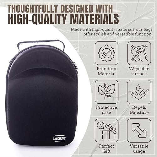 Miniatura 5 de La Couve Estuche de viaje para gorra de béisbol  Organizador de sombreros y almacenamiento para hasta 6 sombreros  Estuche rígido para viajar  Caja