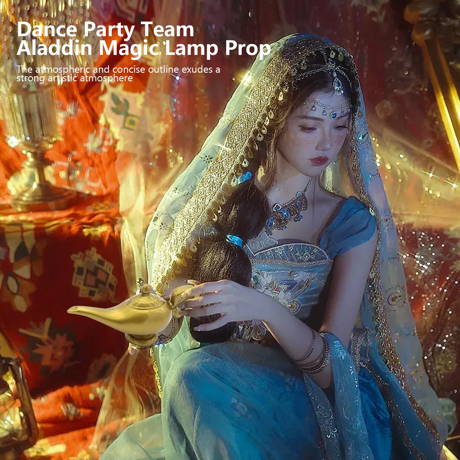 Modèle De Plastique Aladdin's Lampe Cosplay Halloween Accessoires Lampe