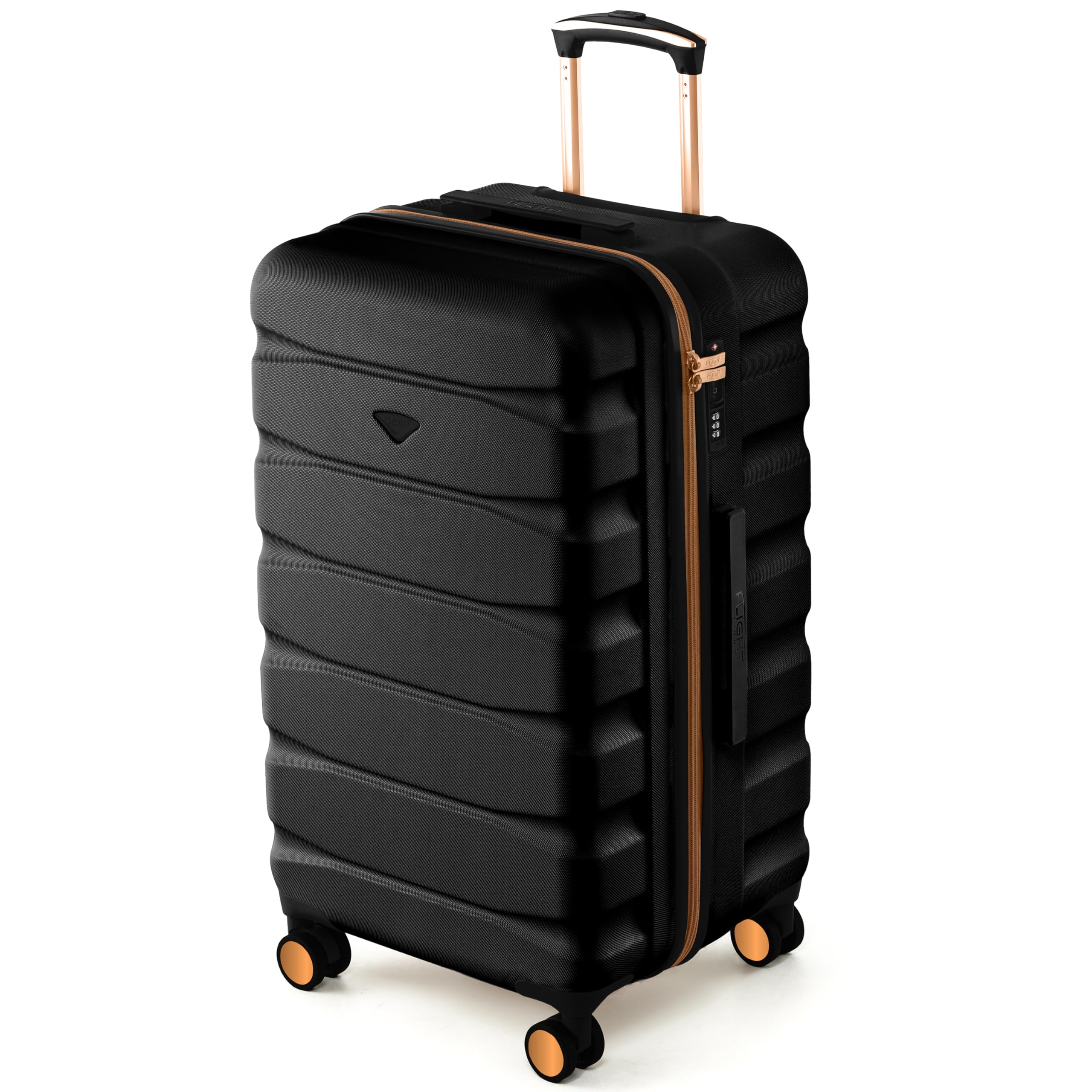 Flight Knight Underseat Cabin Suitcase 45x36x20cm | Free Hand Luggage for EasyJet & Wizz Air | Lightweight ABS Hard Shell with 8 Silent-Glide Spinner Wheels | Max Space Travel Bag — view 42