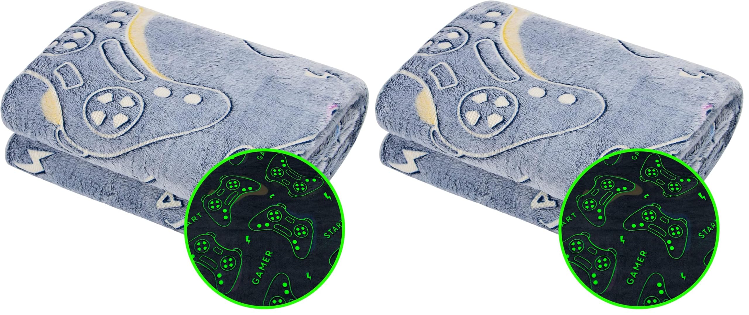 Glow in the Dark Dinosaur Blanket - Kids Gift -19