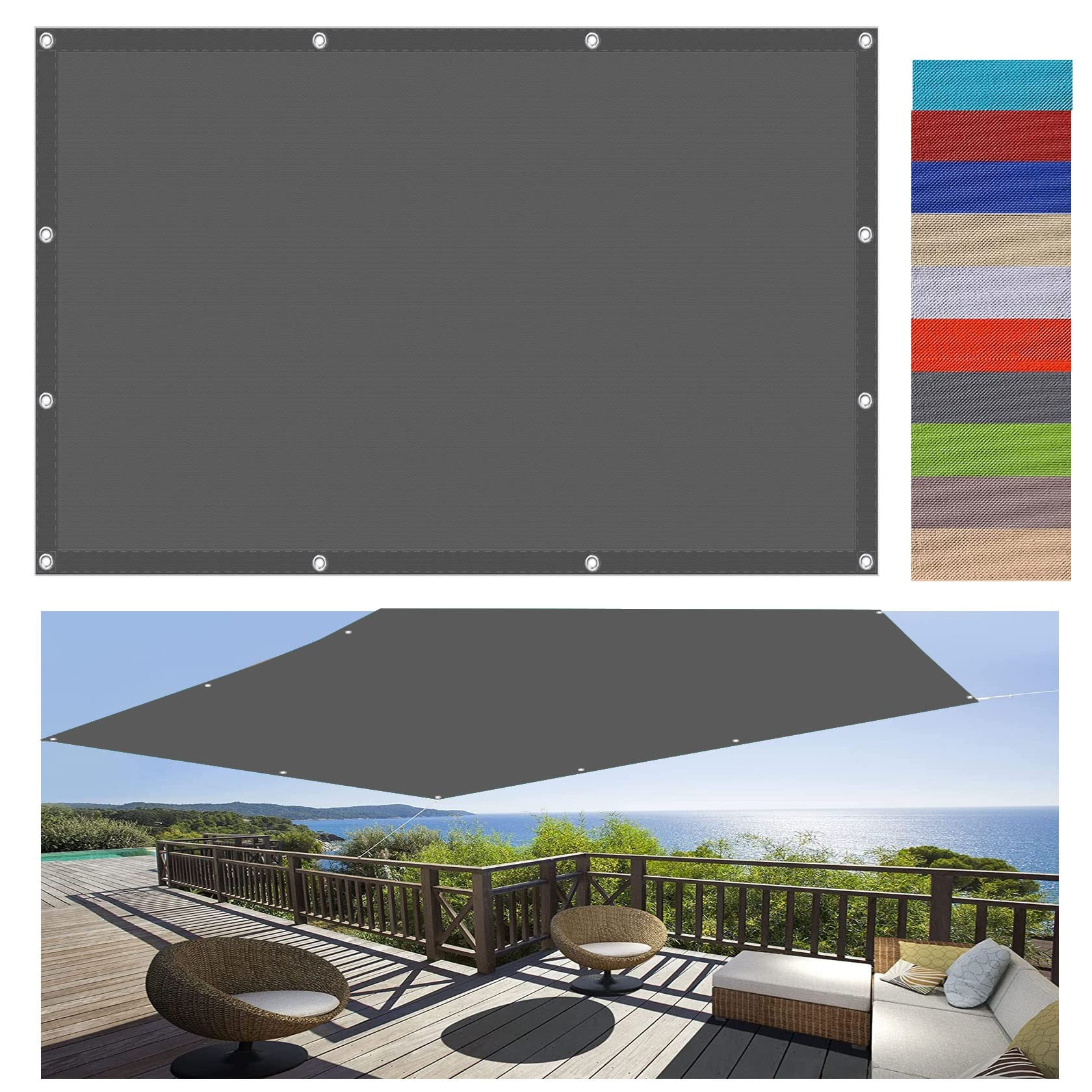 Toile ombrage imperméable pour aménager un coin terrasse