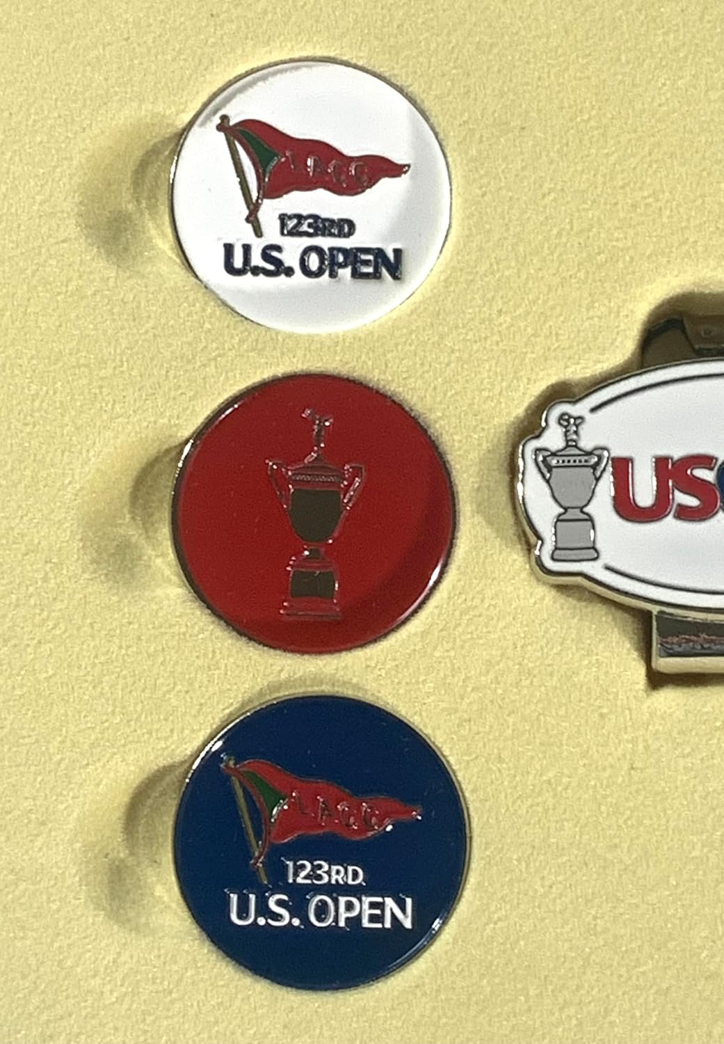 2023 US Open golf Ball Markers Hat Clip Set LACC Los Angeles country club new pga