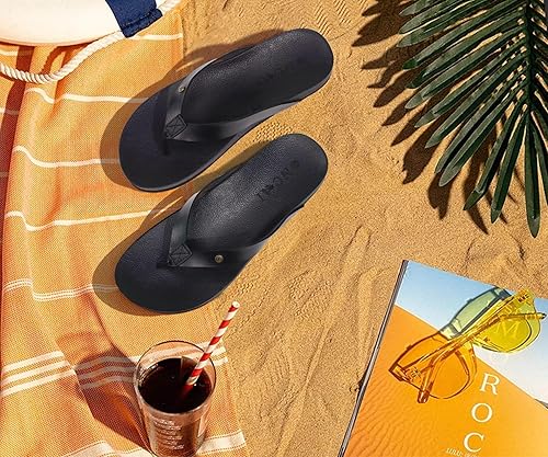 Miniatura 3 de ONCAI Chanclas para mujer con correa cómoda, esterilla de yoga, antideslizante, sandalias casuales de verano para playa con soporte de arco