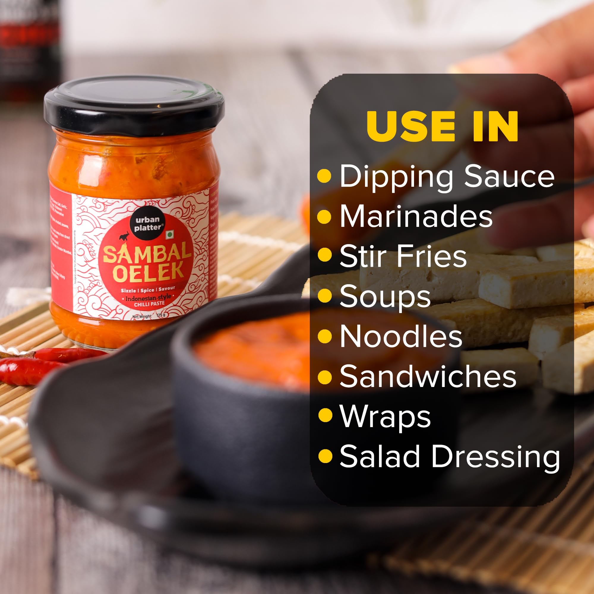 Urban Platter Sambal Oelek, 125g (Indonesian Style Chilli Paste