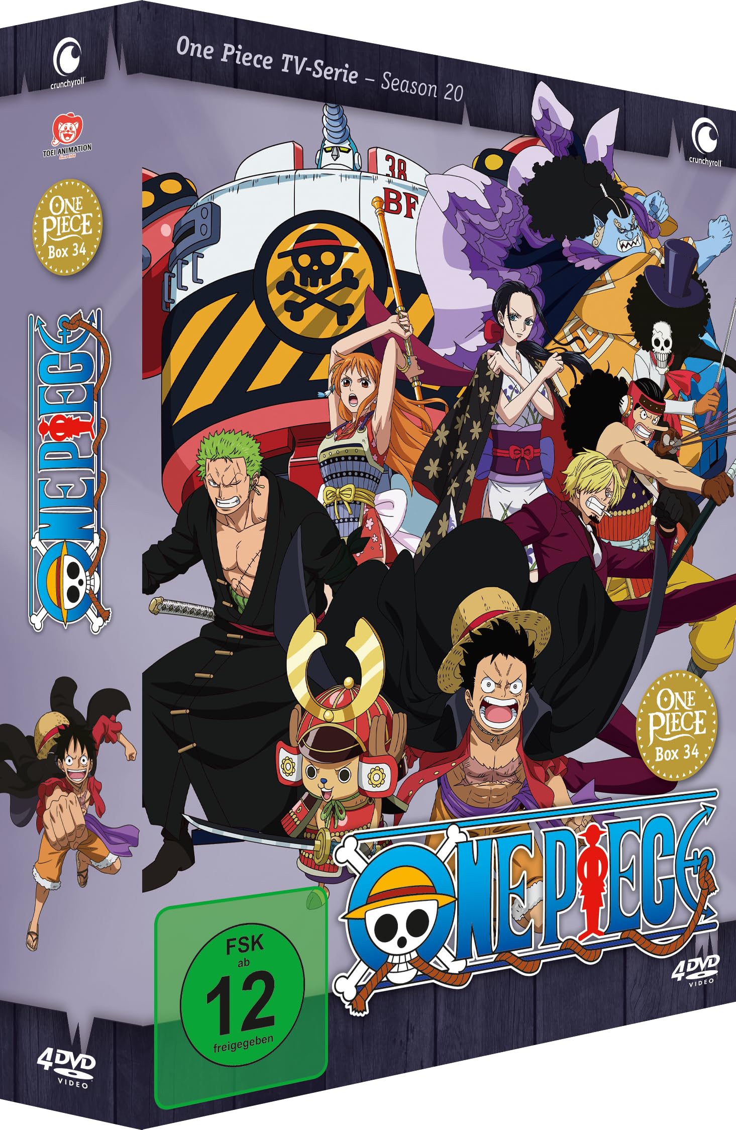 Crunchyroll One Piece Box Set | TV-Serie Box 34 – Episoden 976–1000 [4 DVDs]