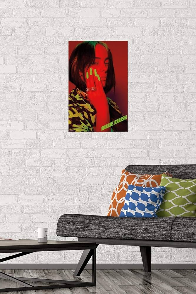 Amazon.co.jp: Trends International ビリー・アイリッシュ - 赤い壁