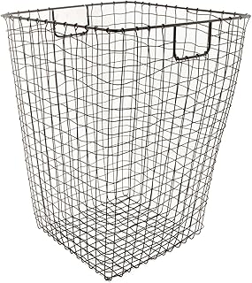 G.E.T. WB-301-MG Heavy Duty Iron Wire Utility Storage Basket, Square, 16.5