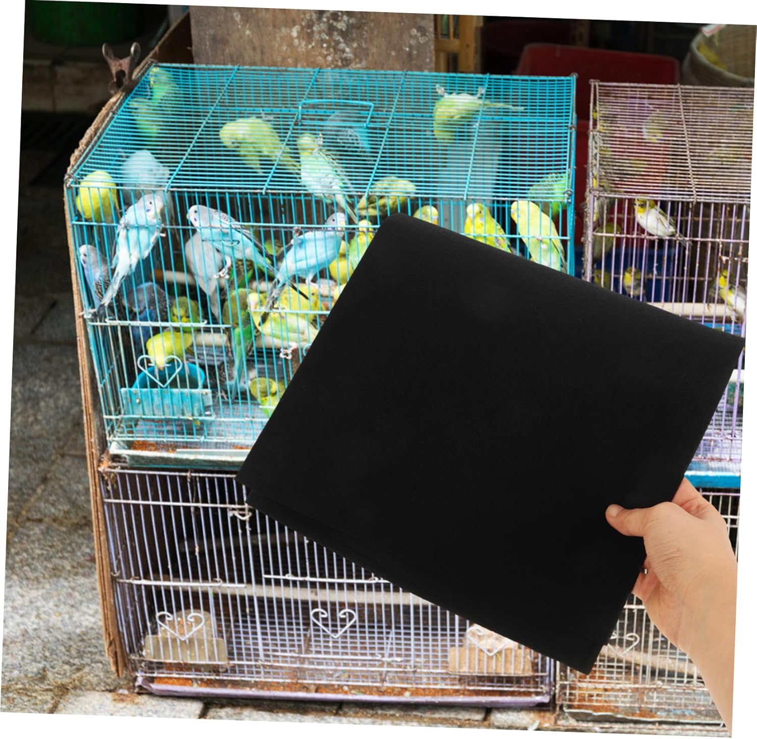 Mipcase 30pcs Disposable Bird Cage Liners Water Absorbent Parrot Cage Cushions Cuttable Bird Urine for Easy Cleaning and