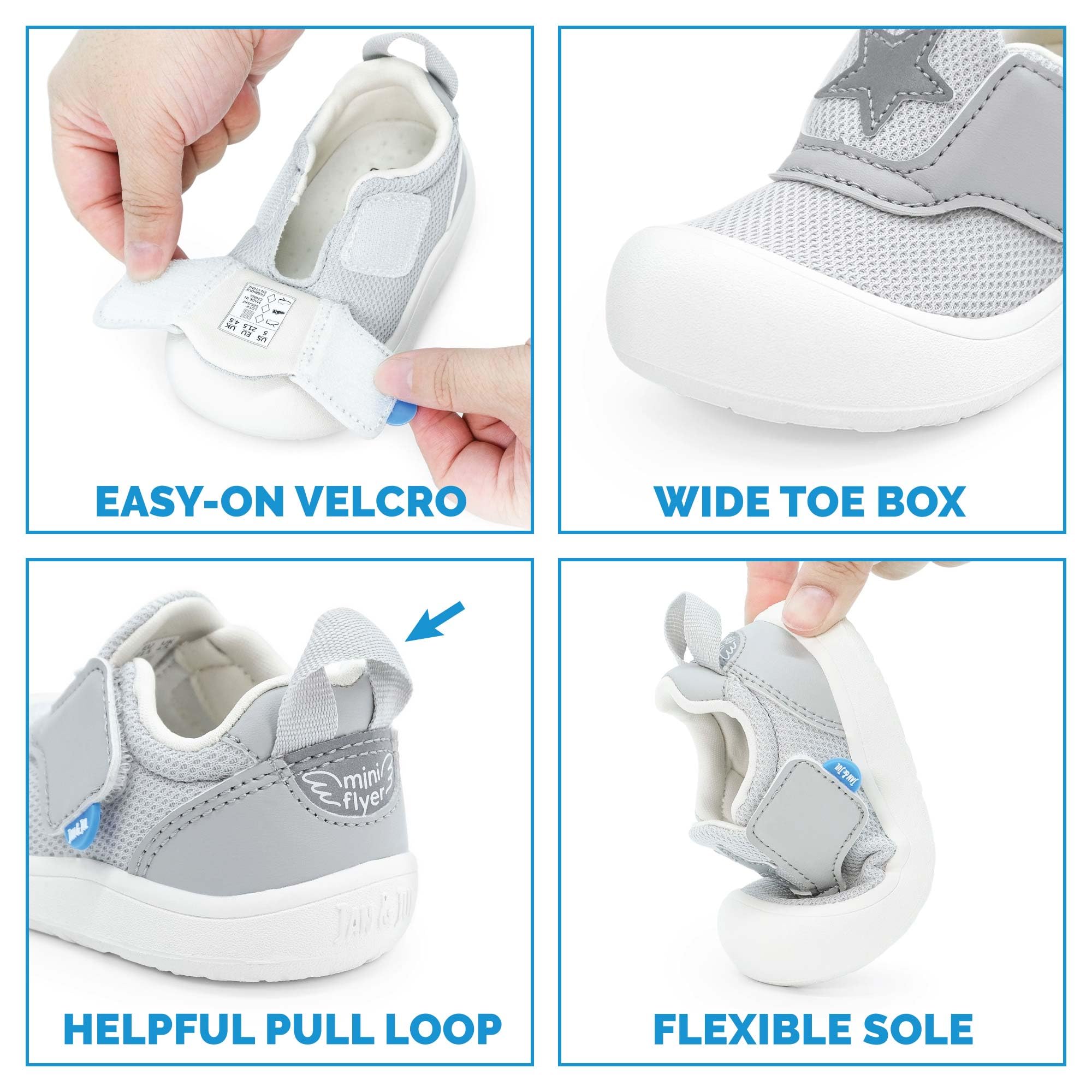 Jan & Jul Easy-On Toddler Mini-Flyer Scarpe