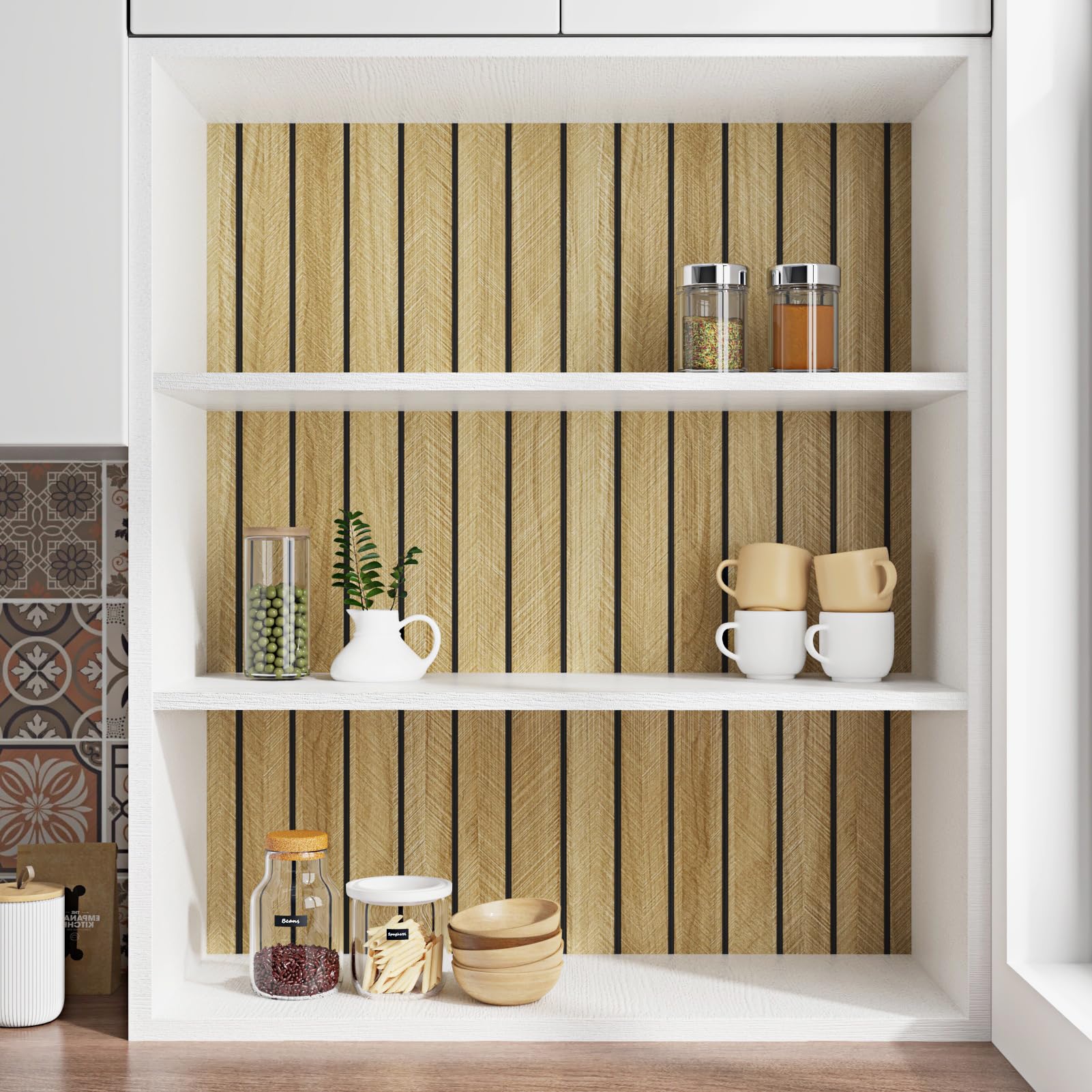 Paneles De Pared Autoadhesivos Marron Claro 3D Efecto Madera Para Sala De Estar Salon Dormitorio Paneles Decorativos Para Pared Paneles De Pared Espuma Acusticaen PVC Rollo 30cm x 300cm