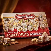 Vista 5 de Delicia turca mixta con nueces y coco (pistacho, almendra y avellana), 16 onzas