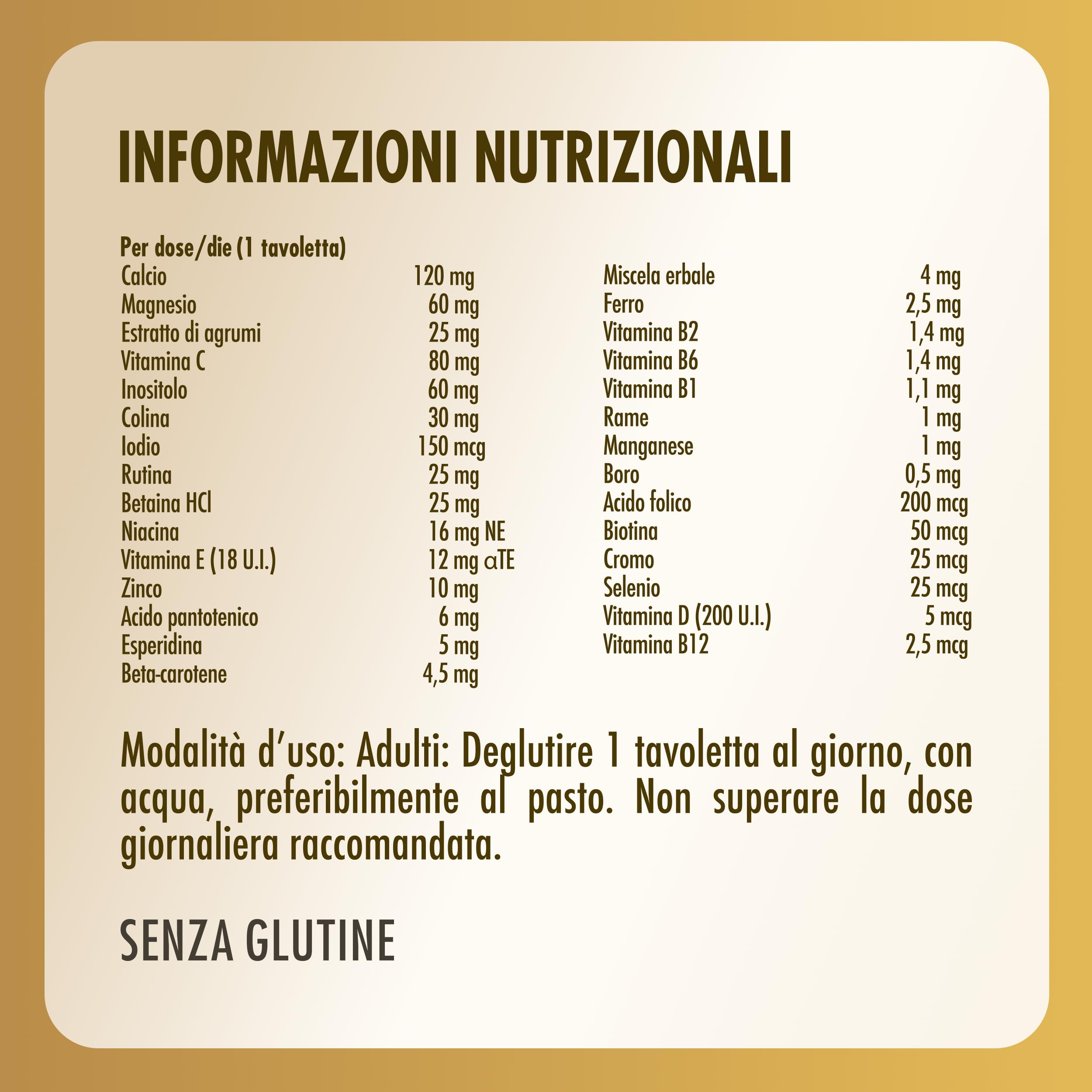 Solgar MULTINUTRIENT – Multivitaminico e minerale con minerali chelati, adatto anche a vegani, 30 tavolette